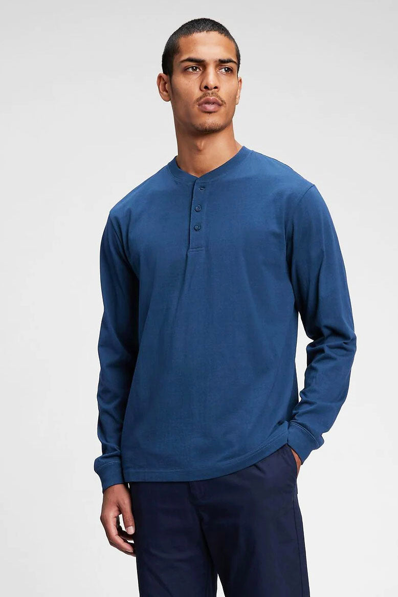 Long Sleeve Henley Top – Secret Label