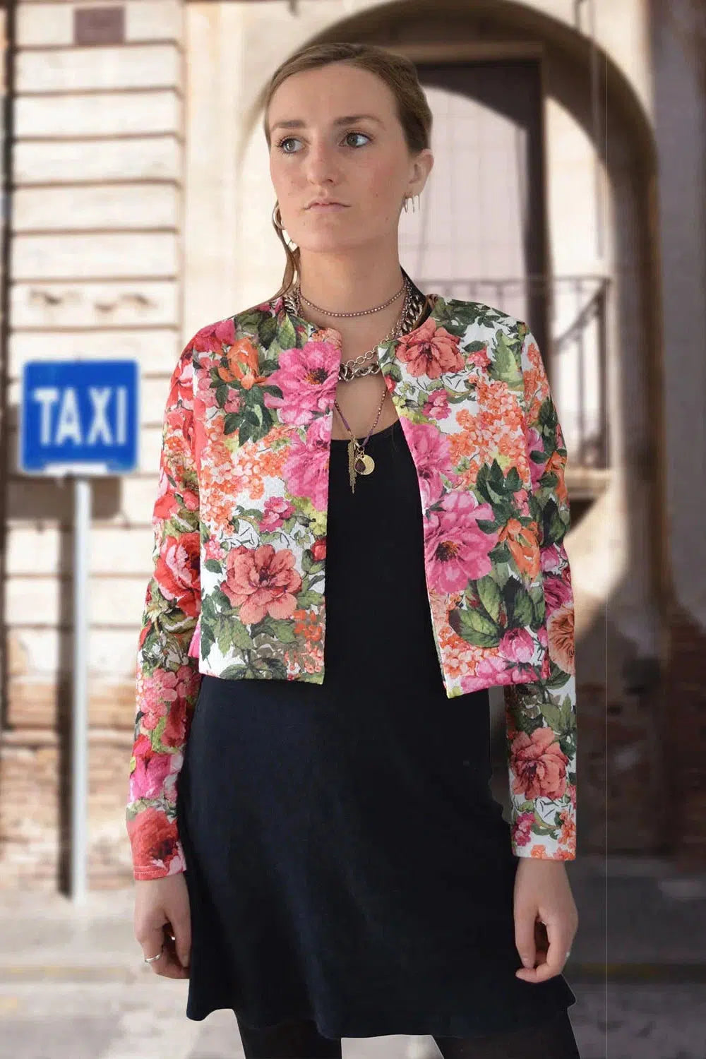 floral bolero jacket