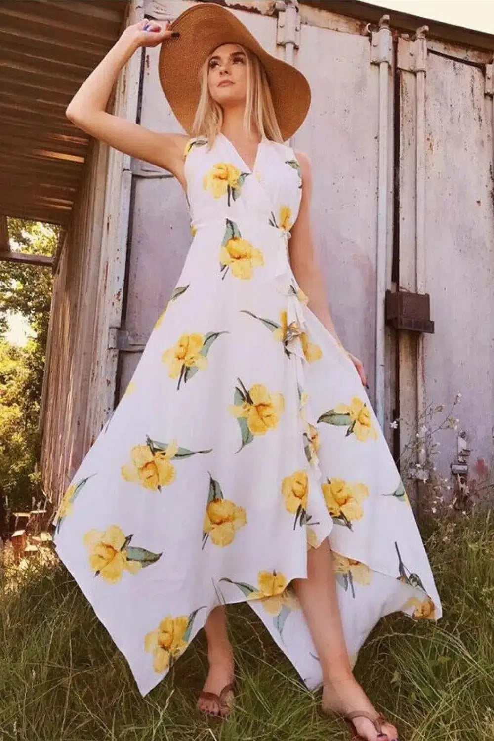 Long flowered summer dresses hotsell