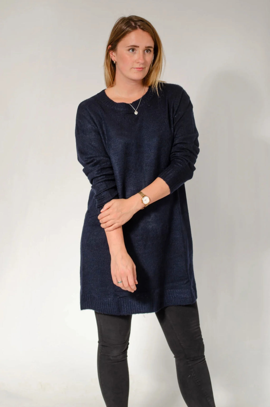 Navy longline outlet jumper