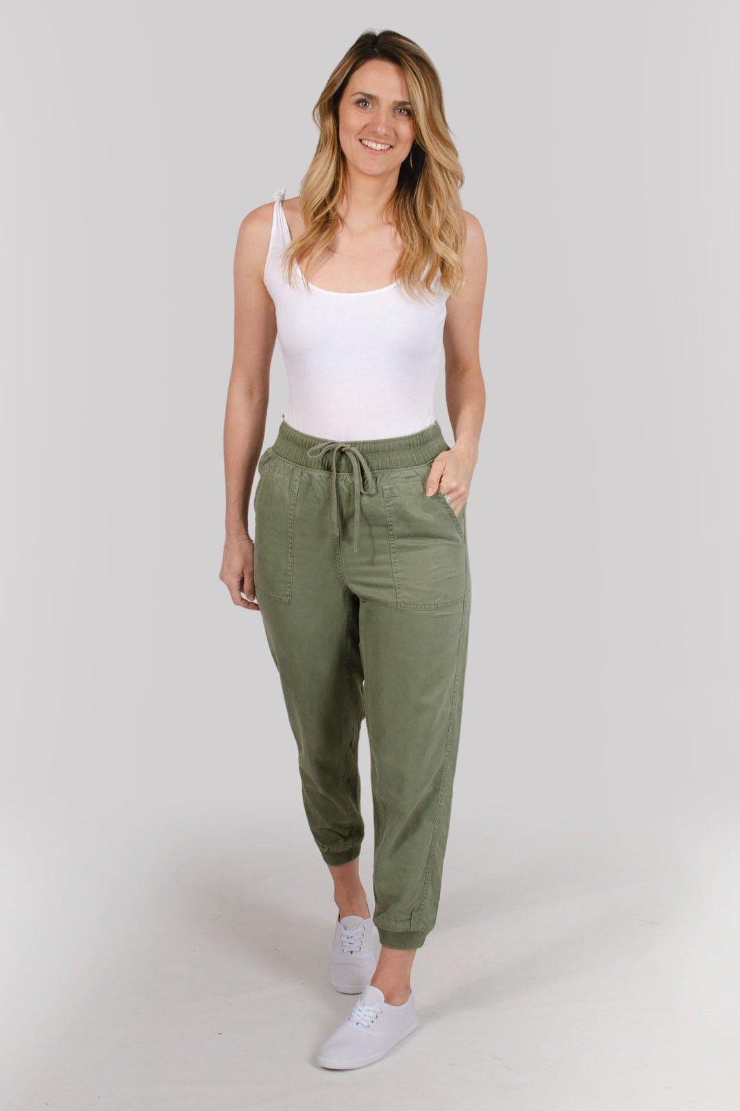 Tencel Ankle Cuff Joggers