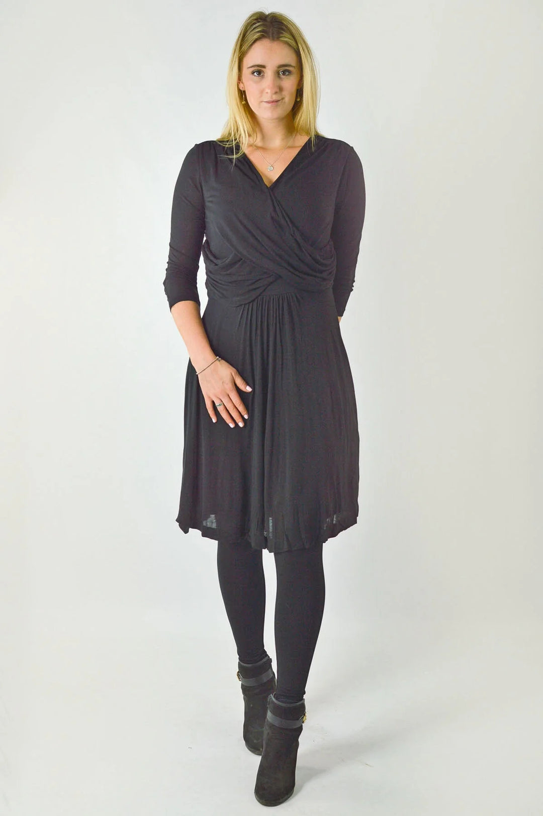 Great Plains (FCUK) Fine Jersey Wrap Skater Dress