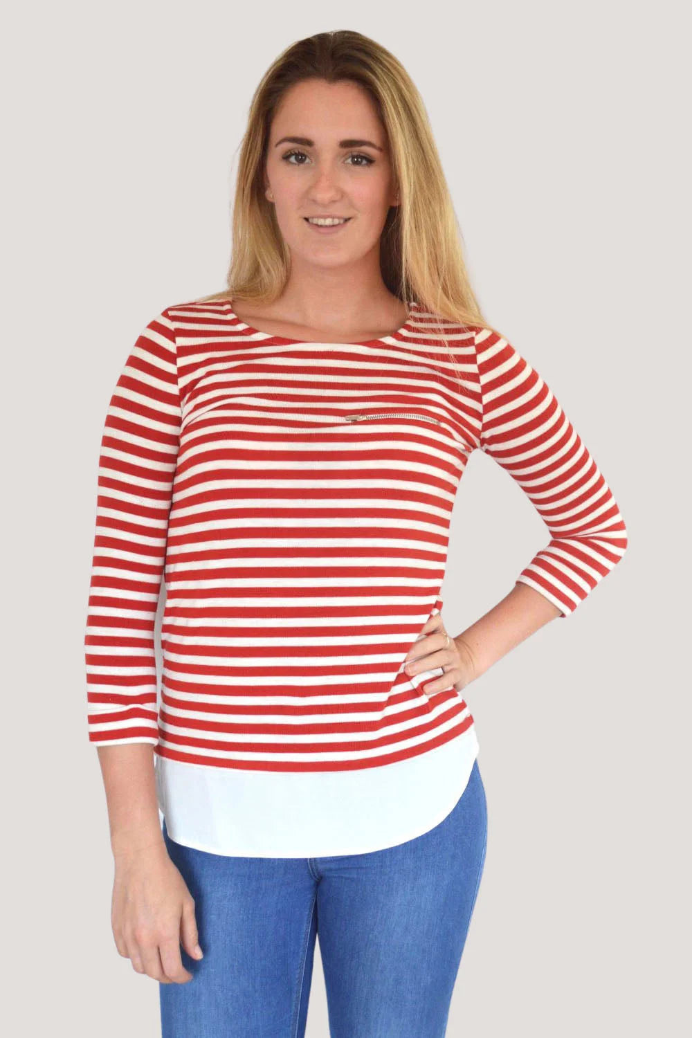 Dorothy Perkins Striped Mock Layered Top