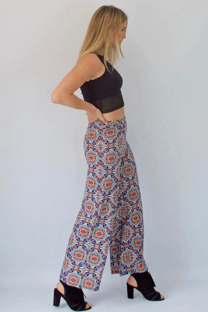 Tile Print Trousers