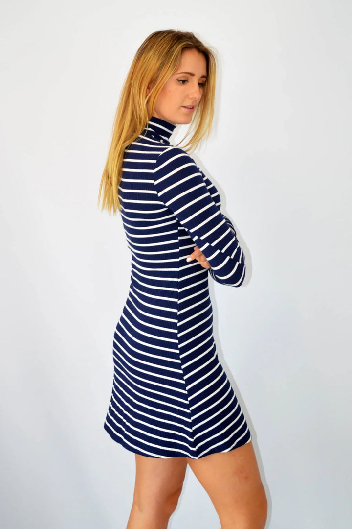 Urban Outfitters Striped Ribbed Polo Dress