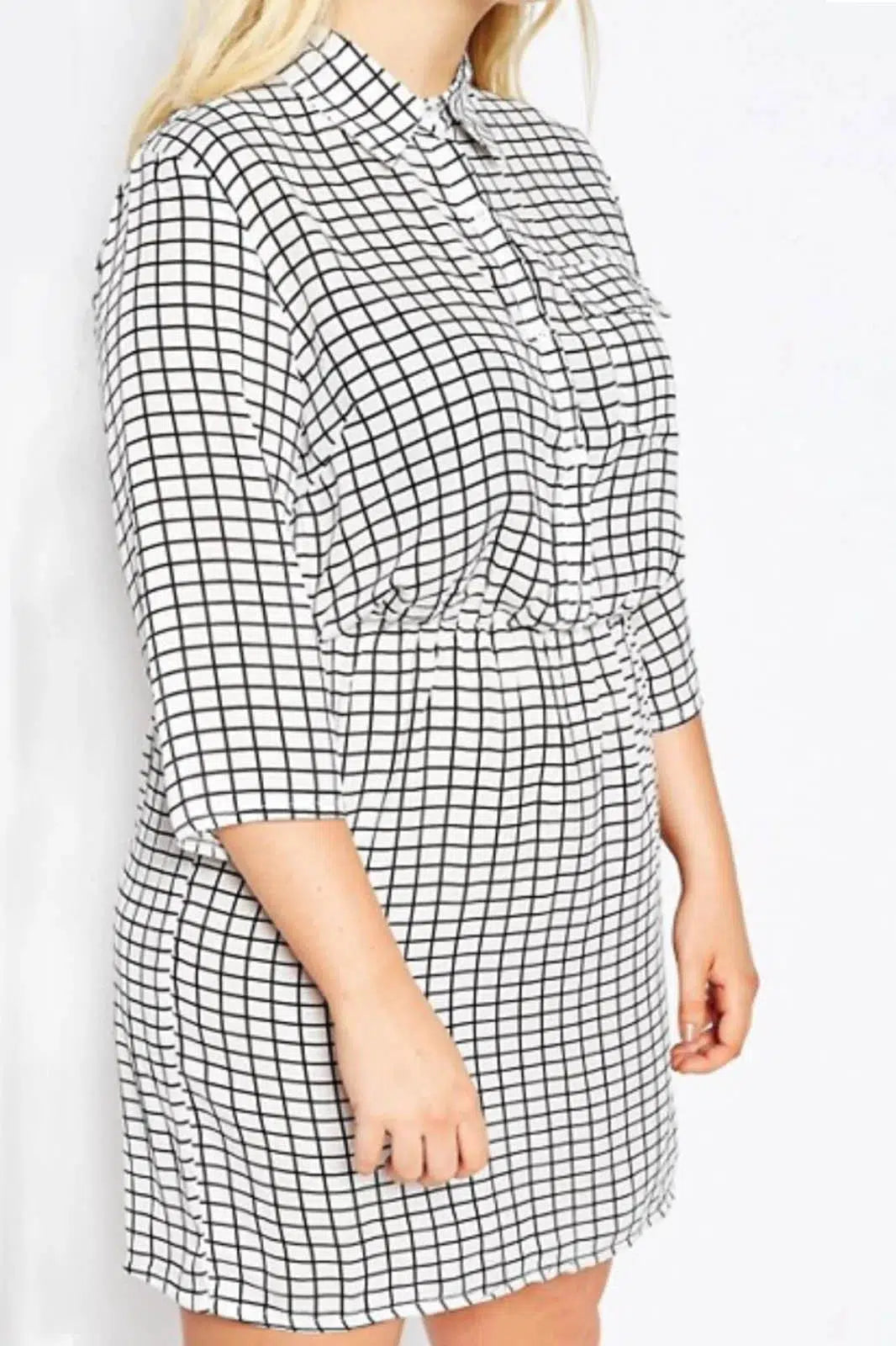 Boohoo Check Shirt Dress