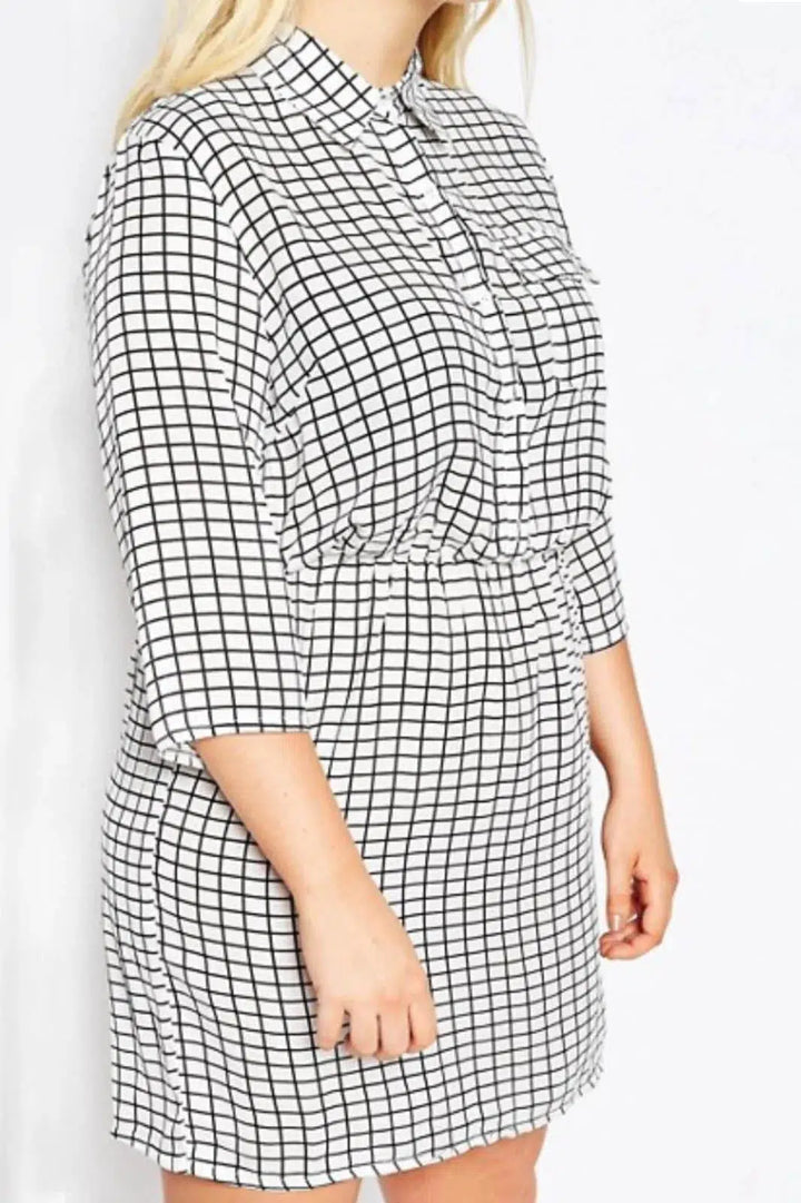 Boohoo Check Shirt Dress