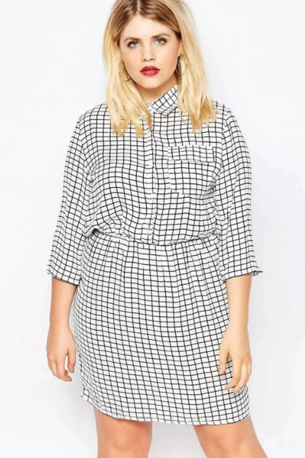 Boohoo Check Shirt Dress