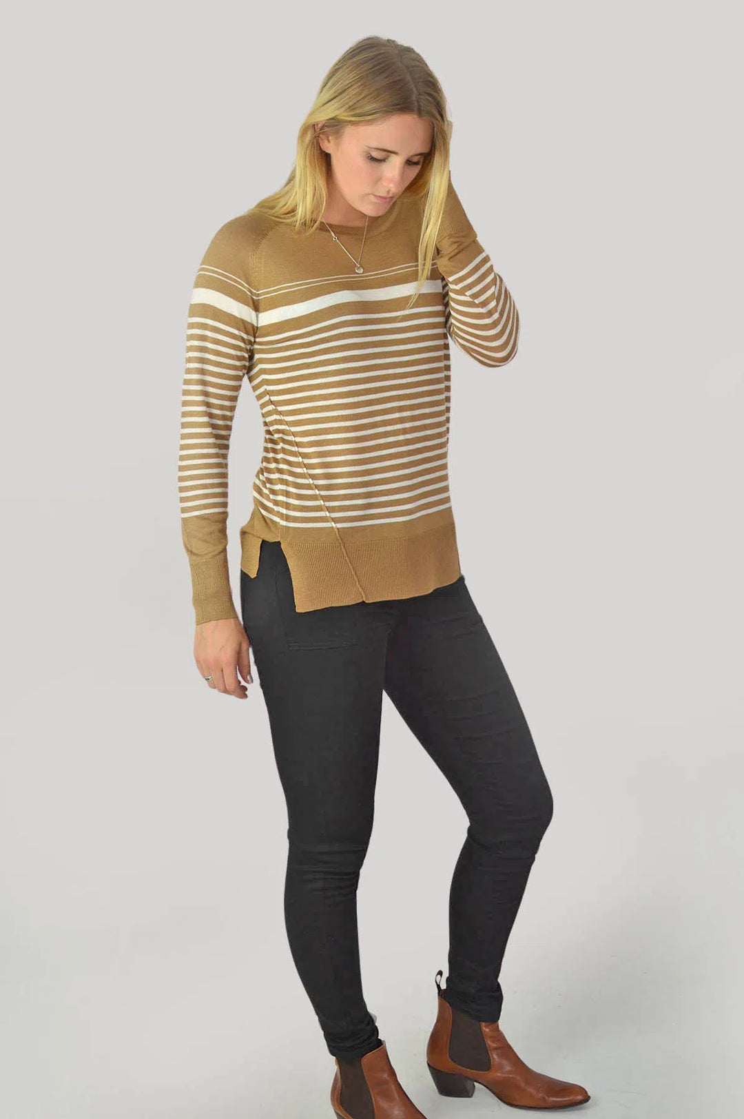 Round Neck Stripe Jumper