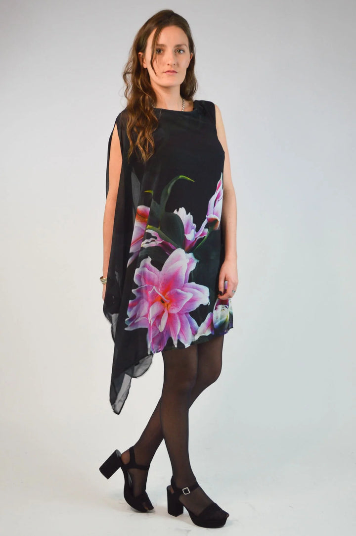 Lipsy Floral Drape Dress