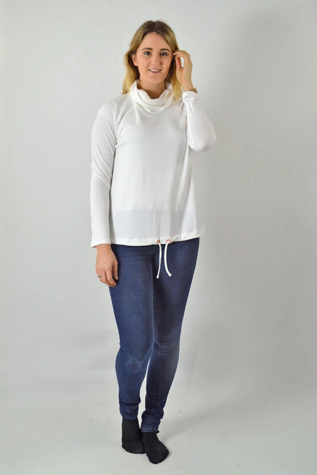 Cowl Neck Jersey Top