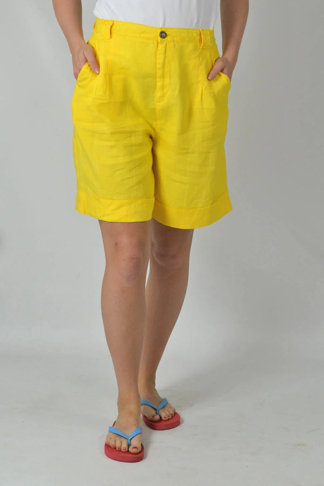 Long Cotton Bermuda Shorts