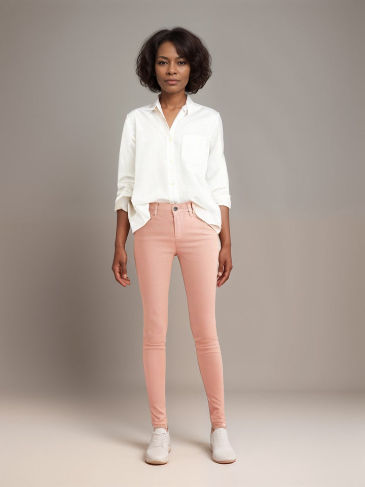 Tencel Skinny Coloured Jeans