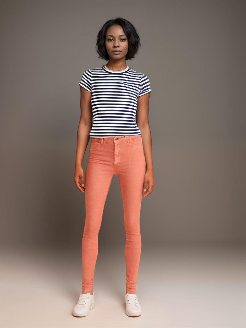 Tencel Skinny Coloured Jeans