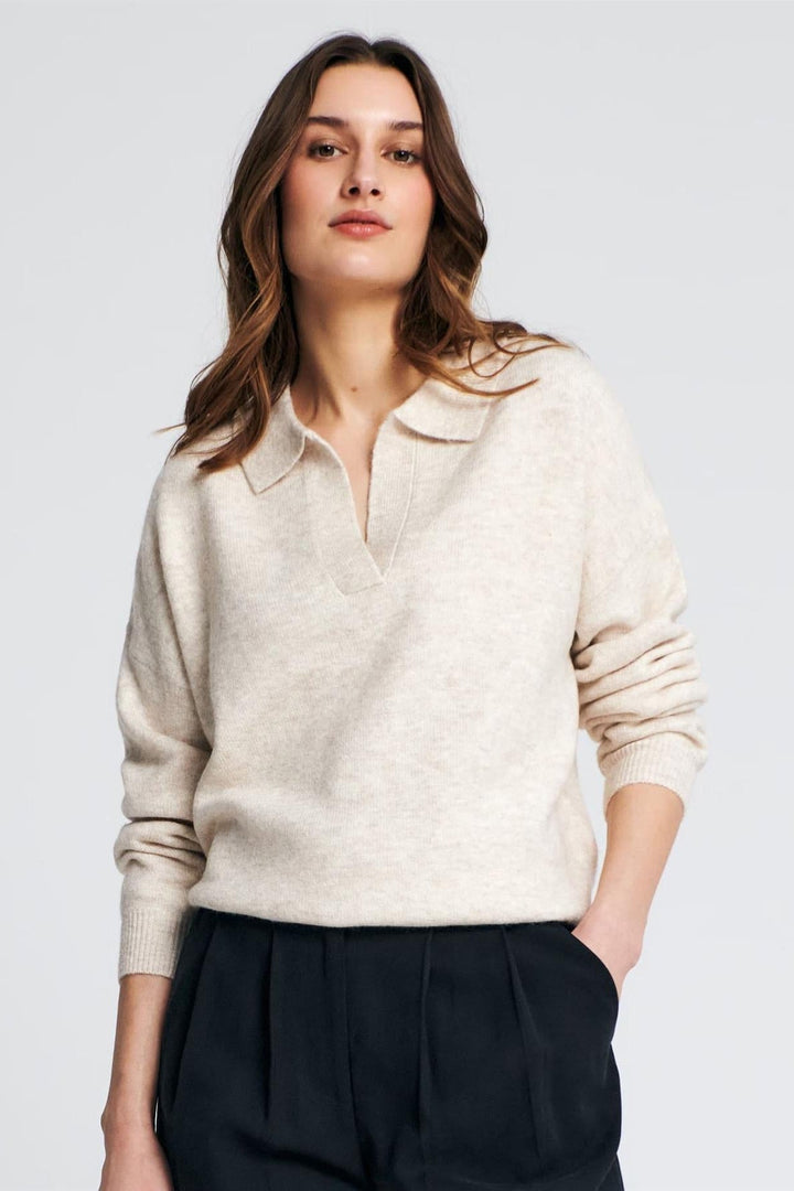 Collared Oversize Jumper