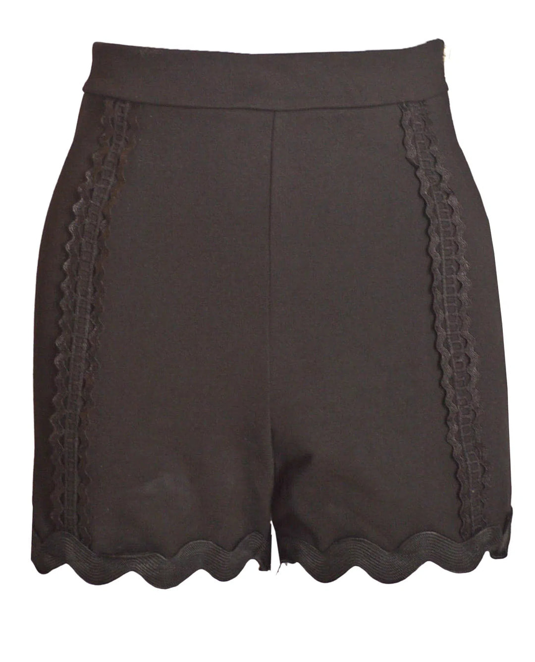 Ponte Lace Trim Shorts