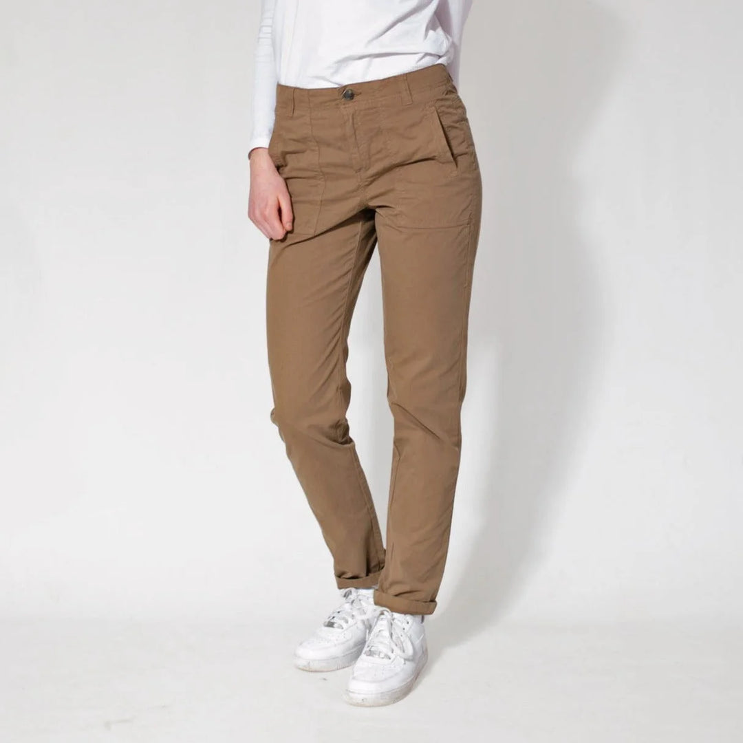 M&S Lightweight Cargo Trousers Camel / 10 / Short