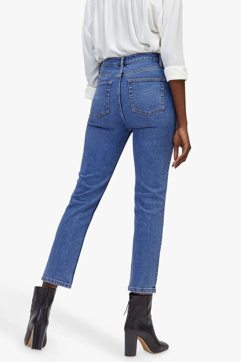 Warehouse Slim Leg Ankle Grazer Jeans