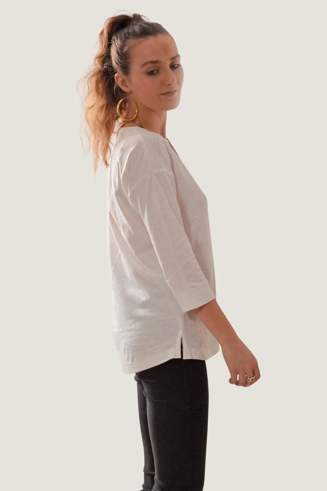 Secret Label Notch Neck Jersey Top