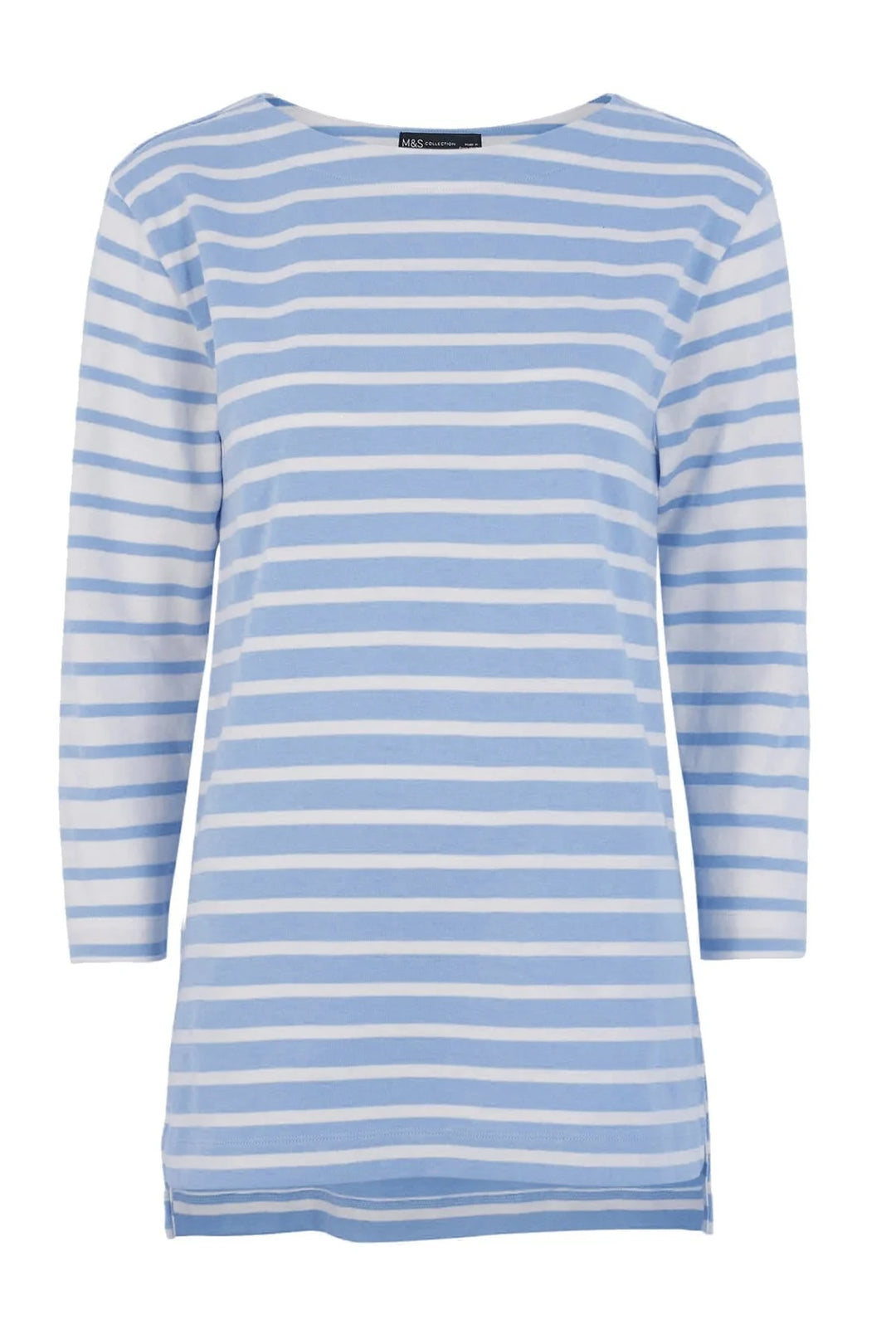 M&S Striped Cotton Longline Tunic