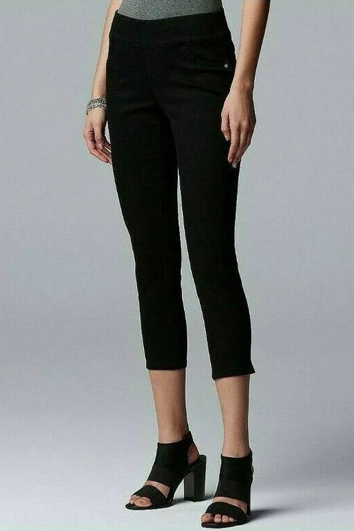 Vera Wang Stretch Capri Crop Jeggings