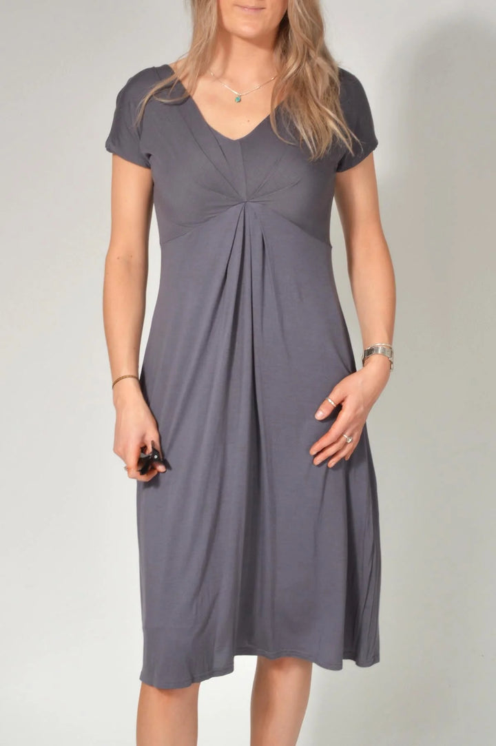 Pure V Neck Jersey Wrap Dress