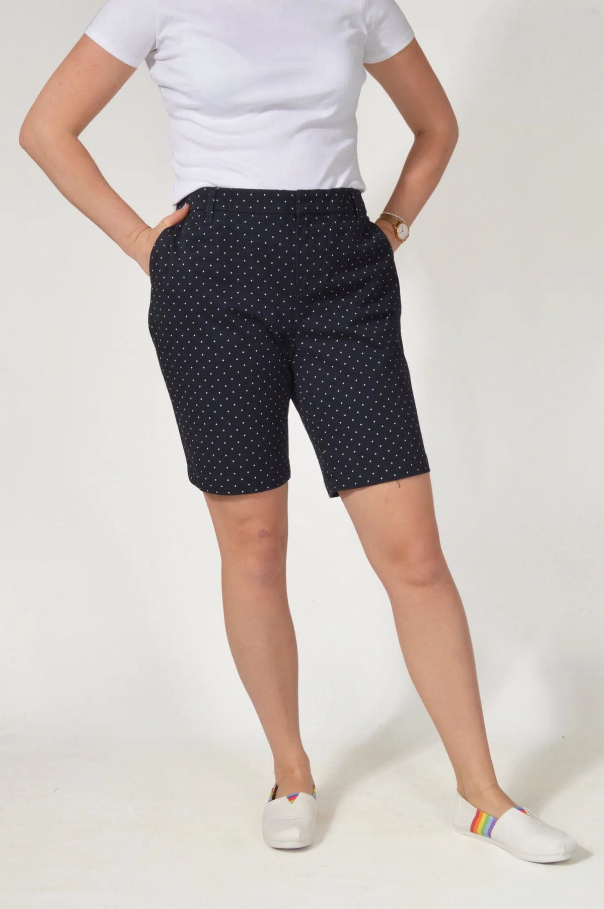 Curve Stretch Long Chino Shorts