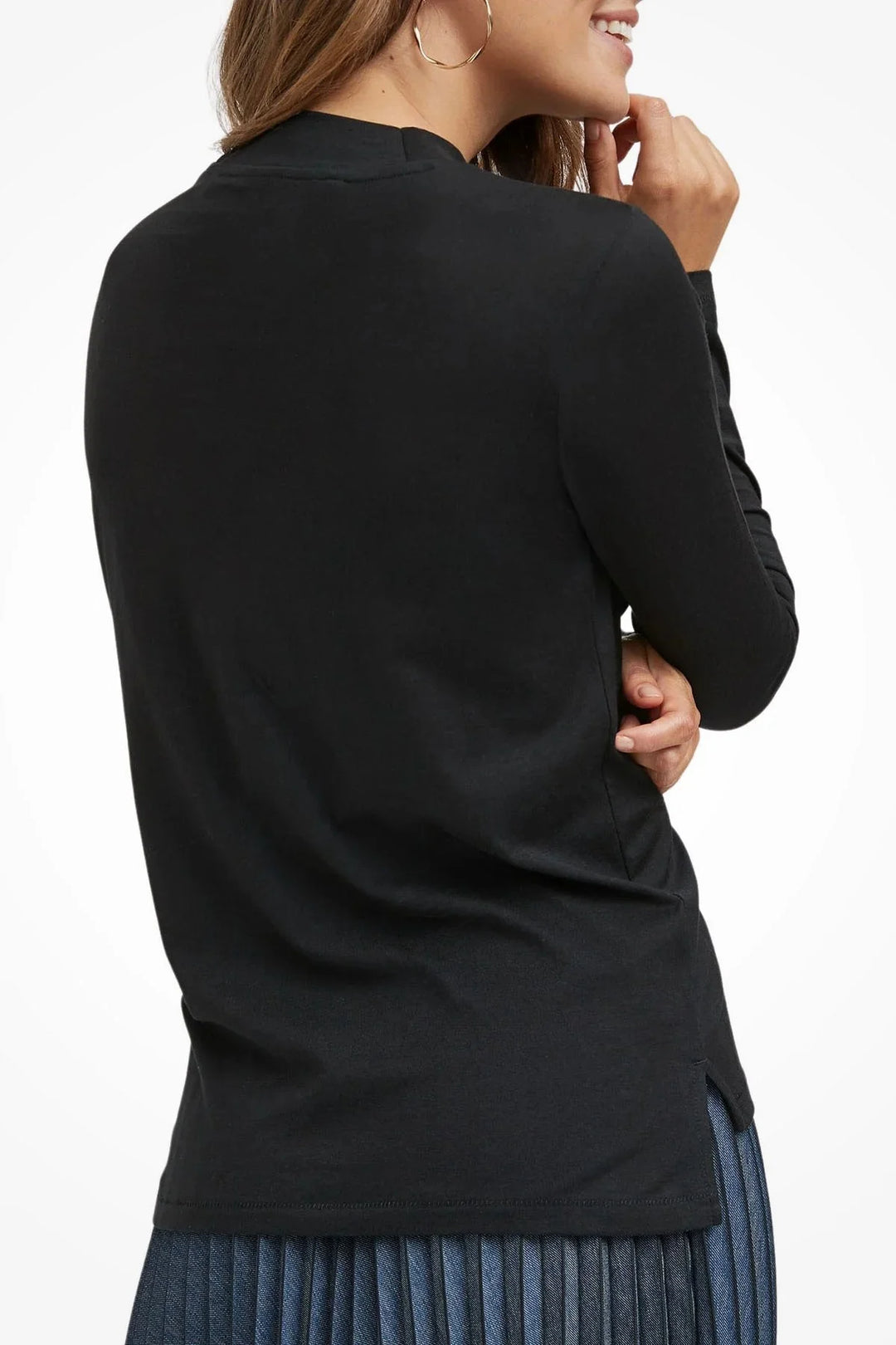 Secret Label High Neck Long Sleeve Jersey Top