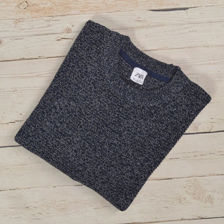 Ribbed Crew Neck Jumper