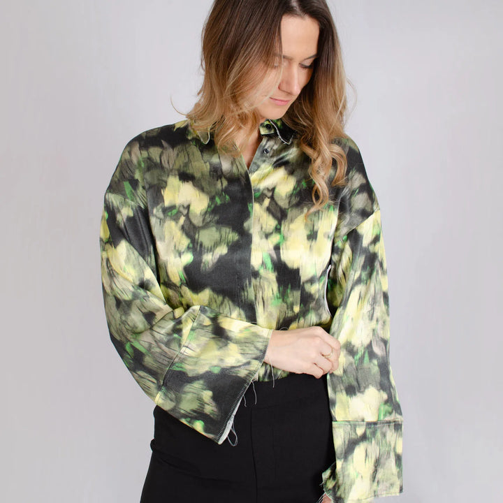 Watercolour Print Blouse