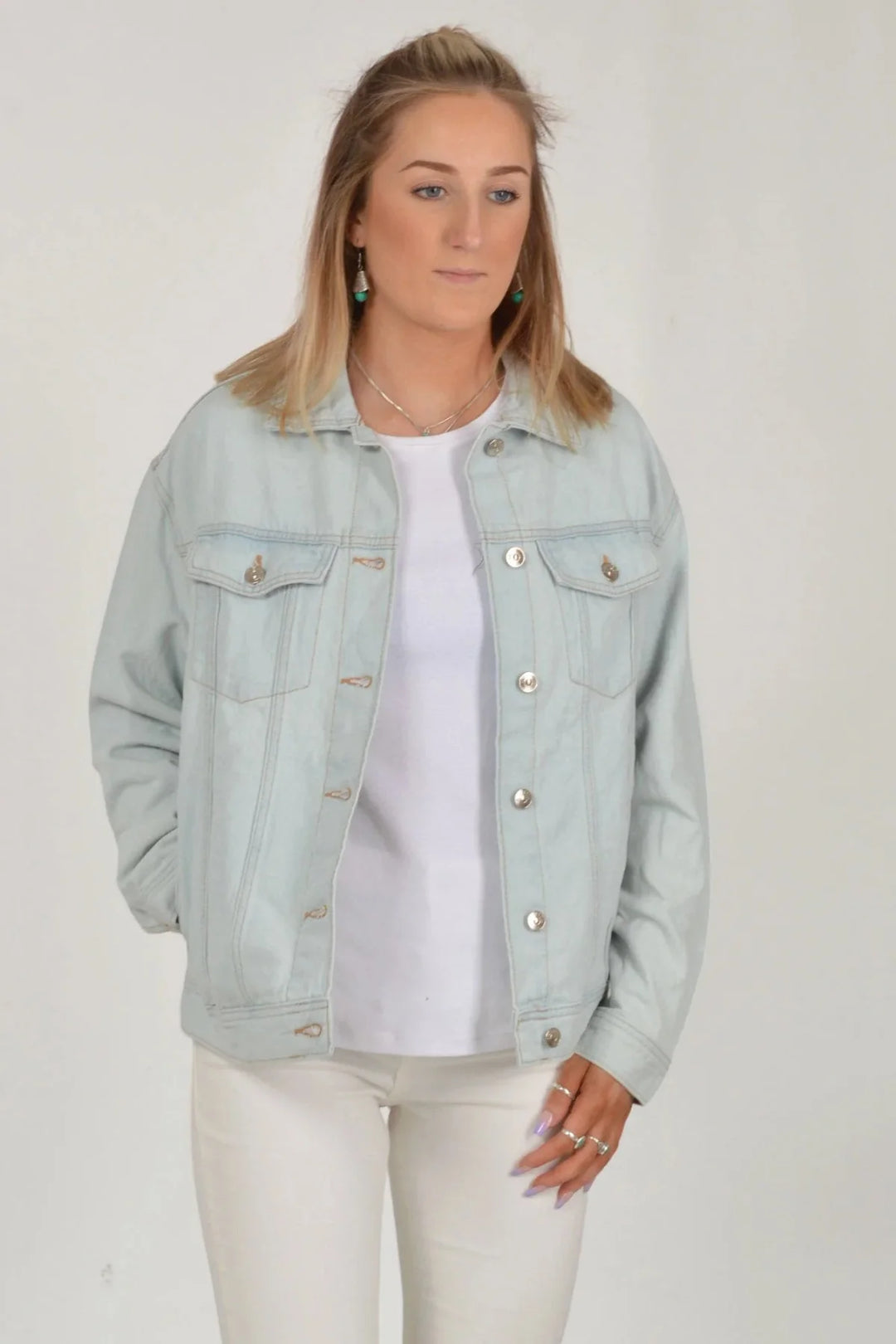 H&M Oversize Denim Jacket Light / XS