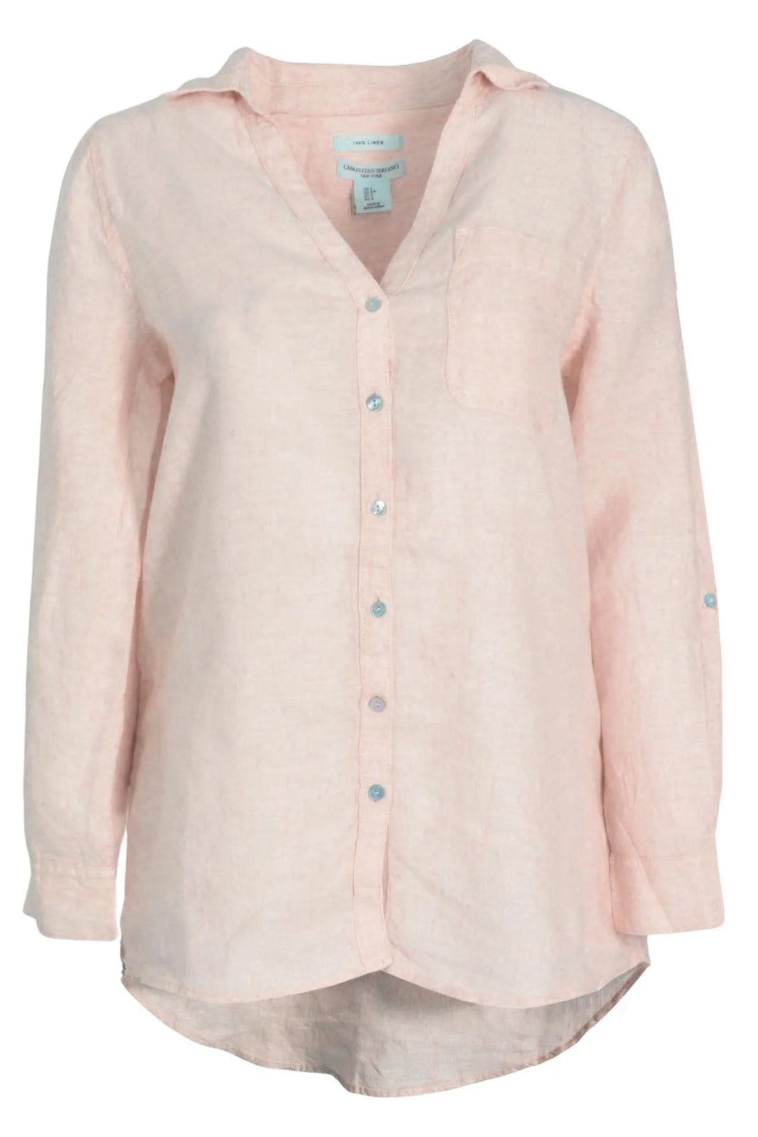 Christian Siriano Oversized Linen Shirt