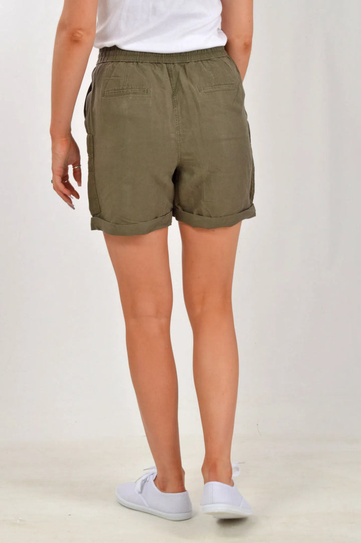 Linen Comfort Utility Shorts