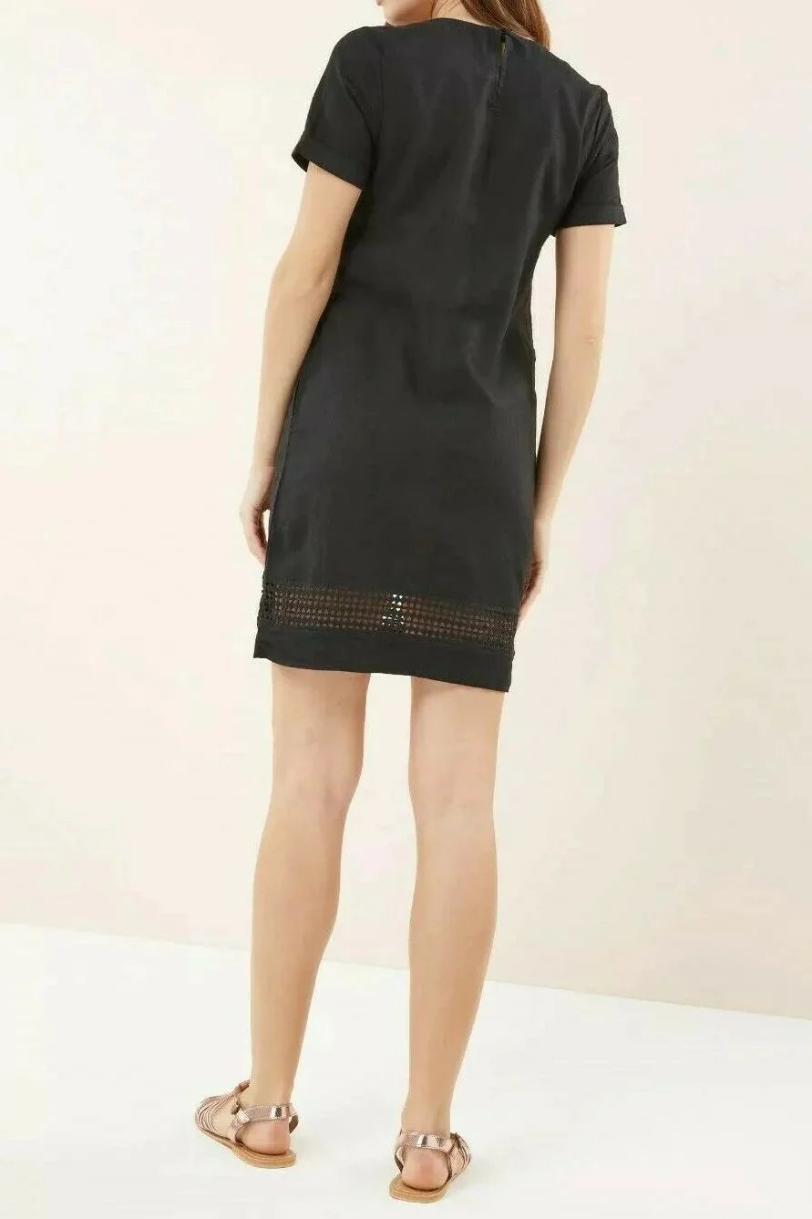 Secret Label V Neck Linen Tunic Dress