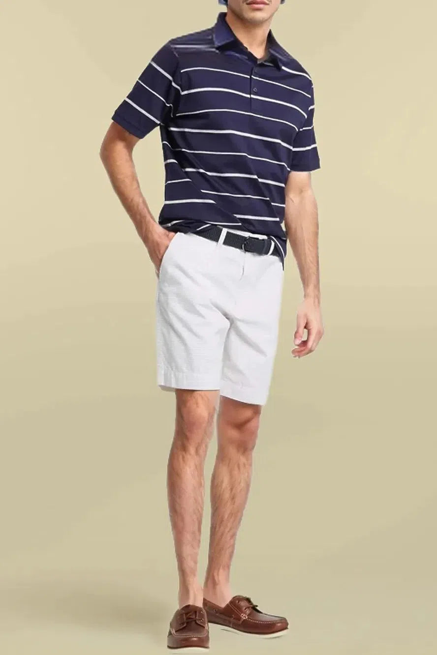 Mens Cotton Stripe Shorts