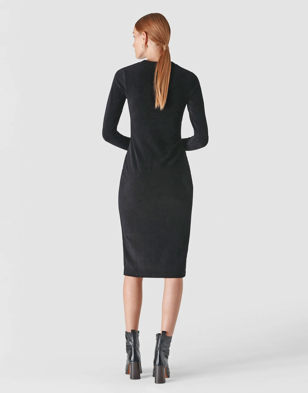 Whistles Cord Velvet Jersey Dress