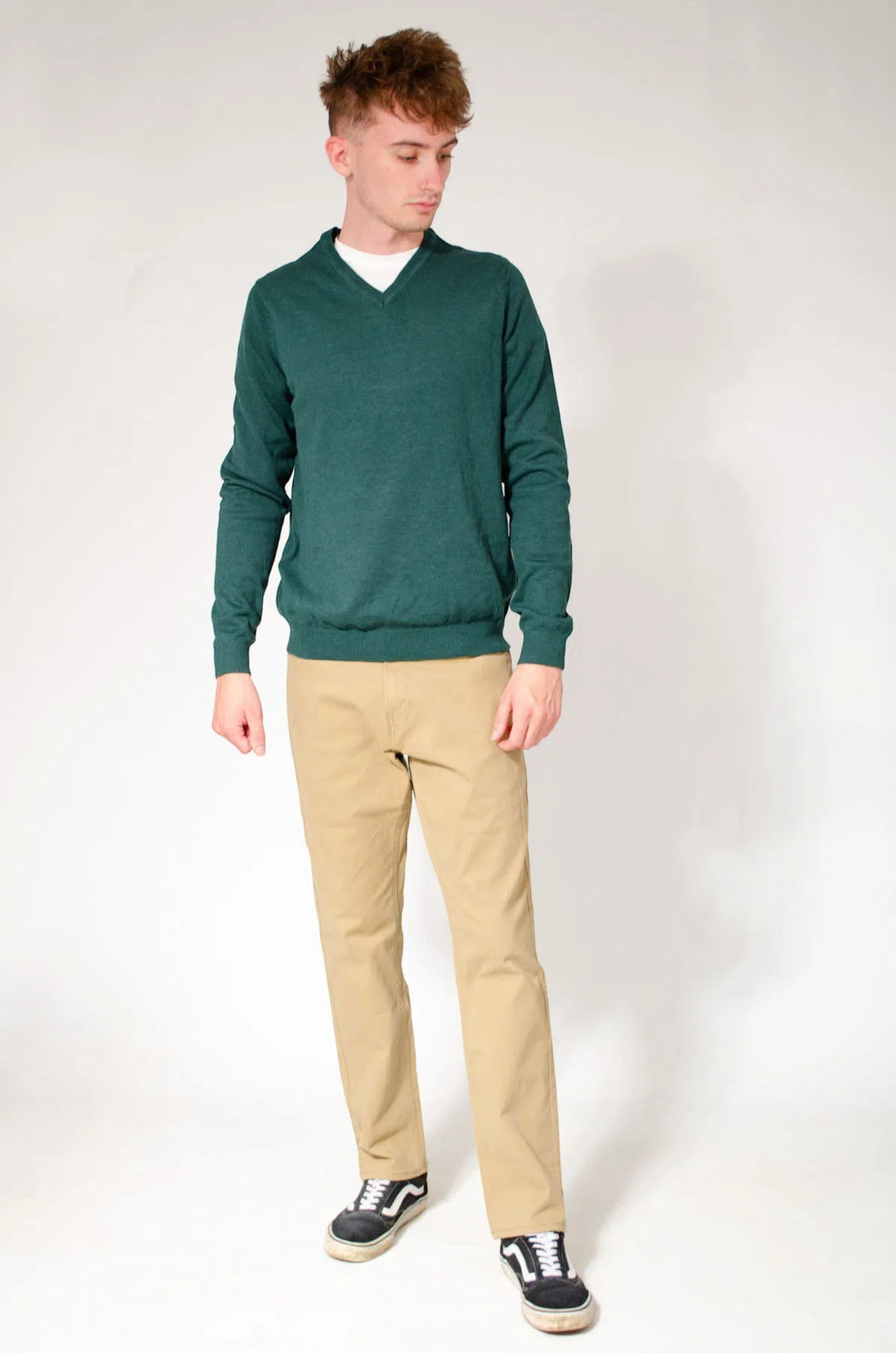 Fine Knit V Neck Jumper