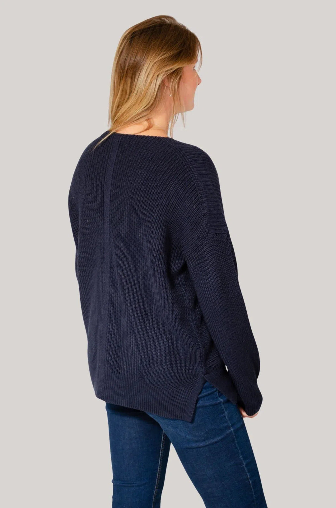 Chunky Oversize V Neck Jumper