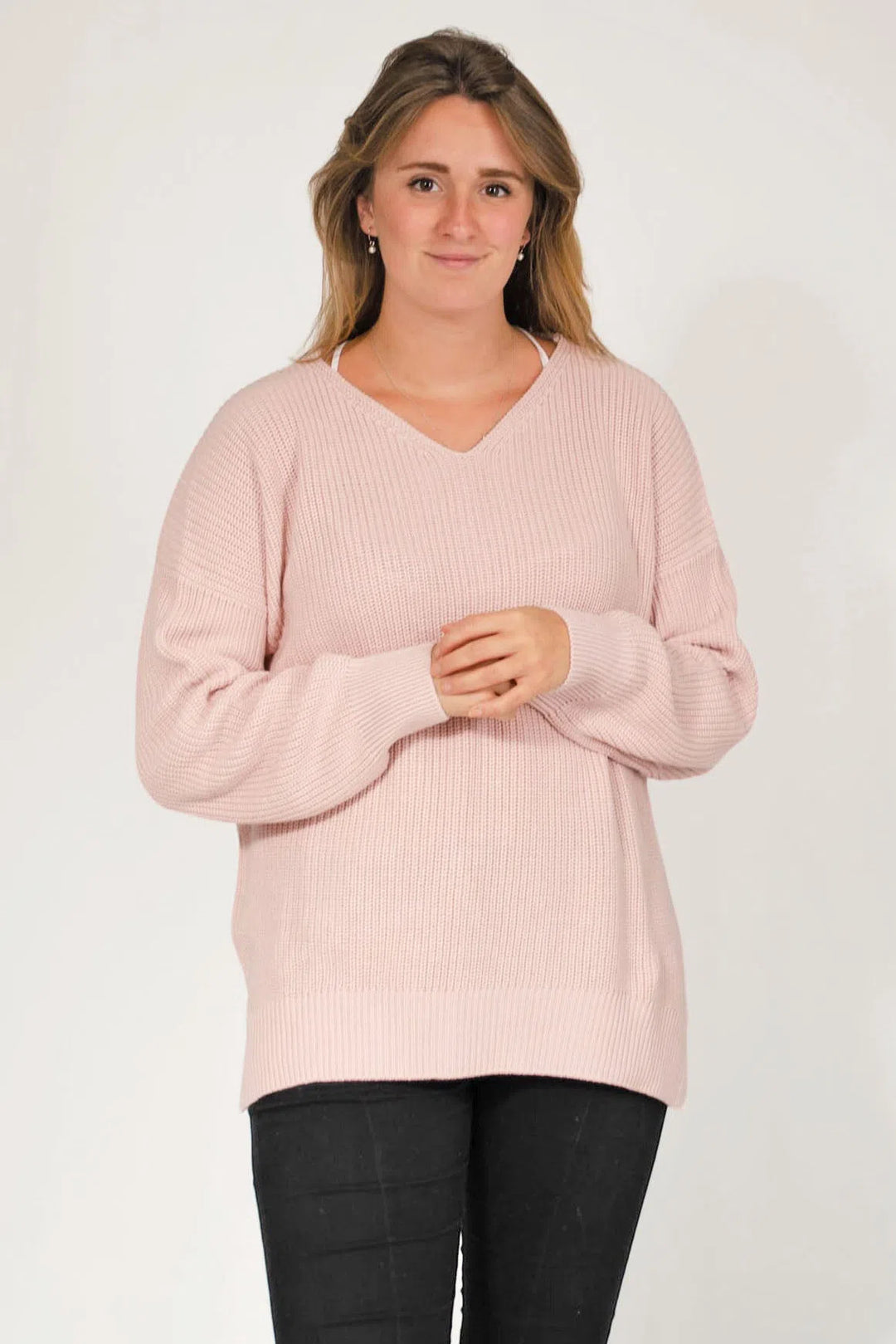 Chunky Oversize V Neck Jumper