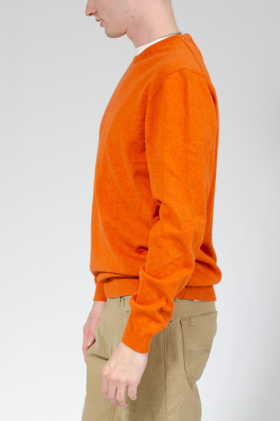 Orange on sale cotton sweater