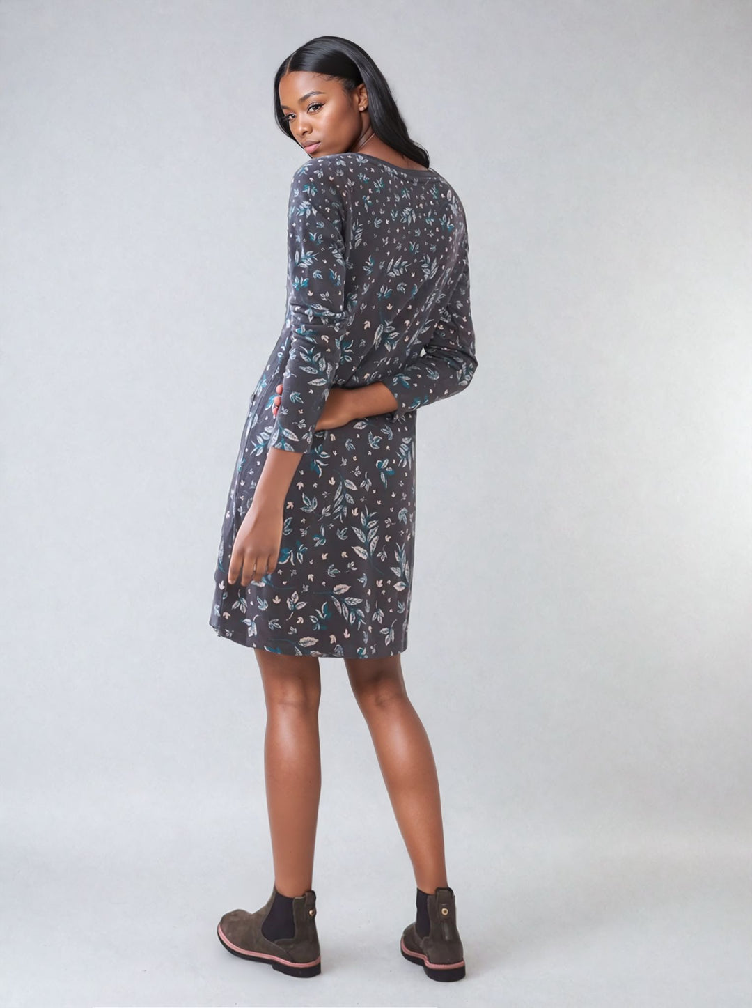 Fleur Jacquard Jersey Dress