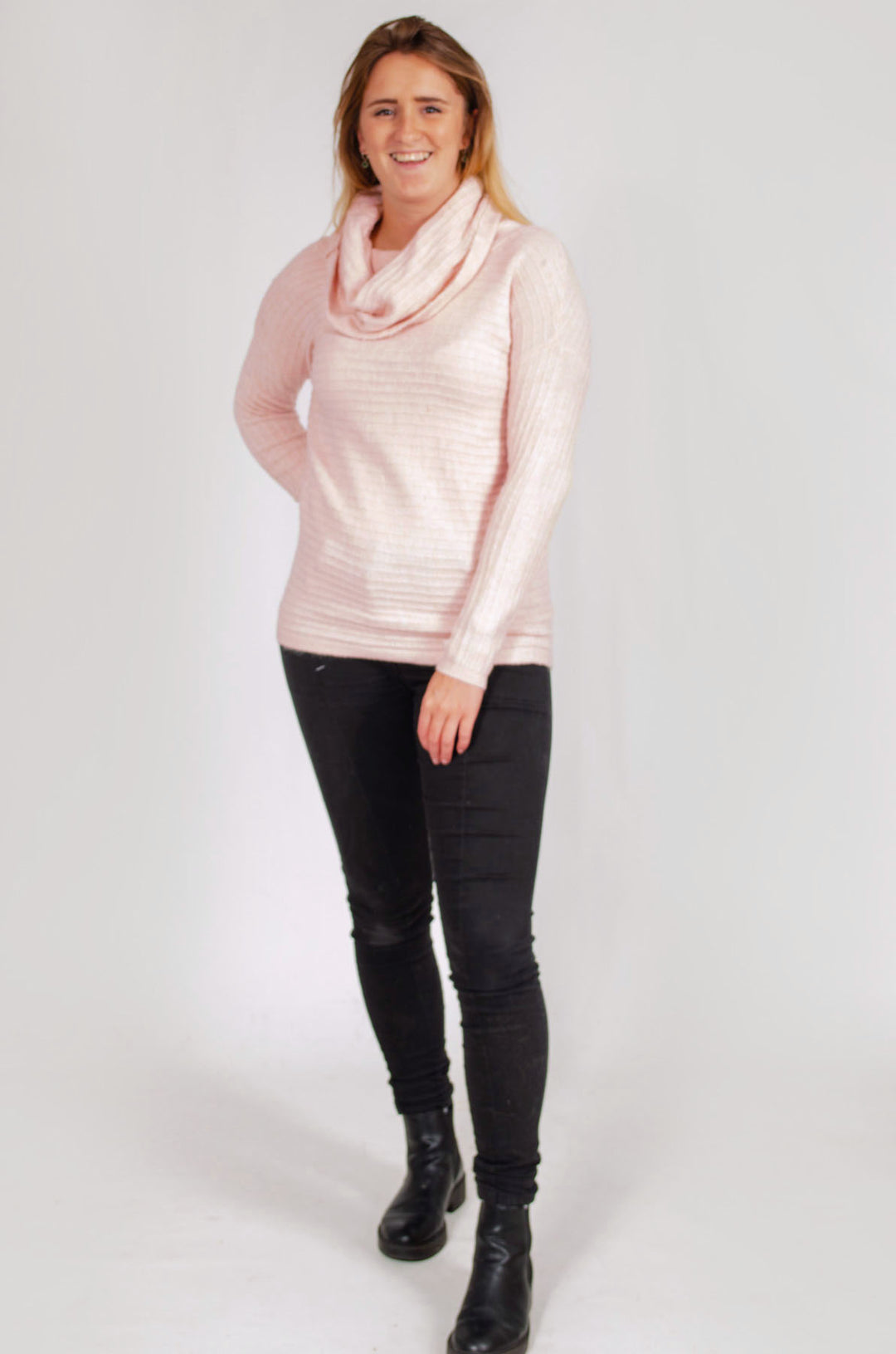 Ribbed Roll Neck Jumper