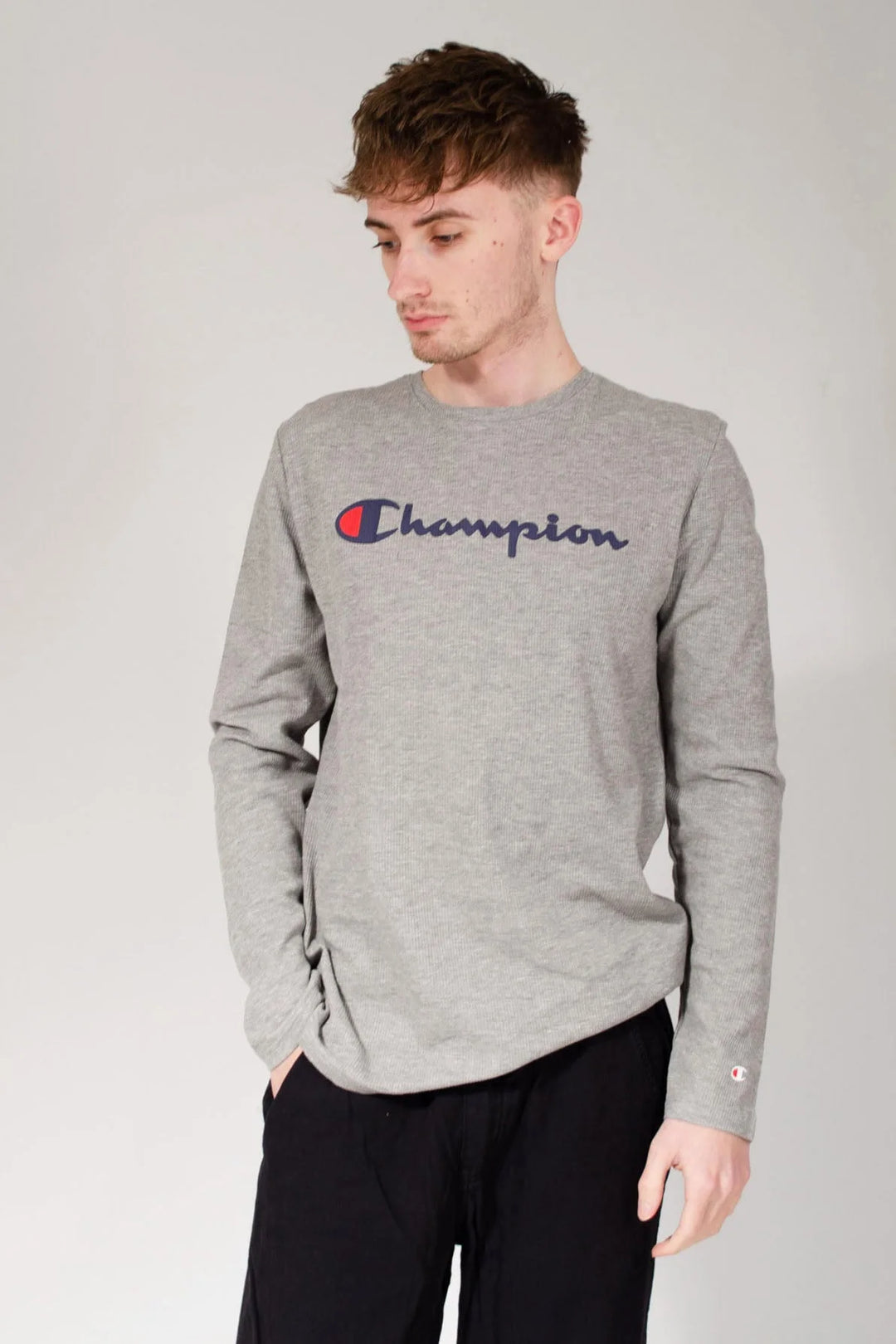 Champion Cotton Waffle Long Sleeve Top