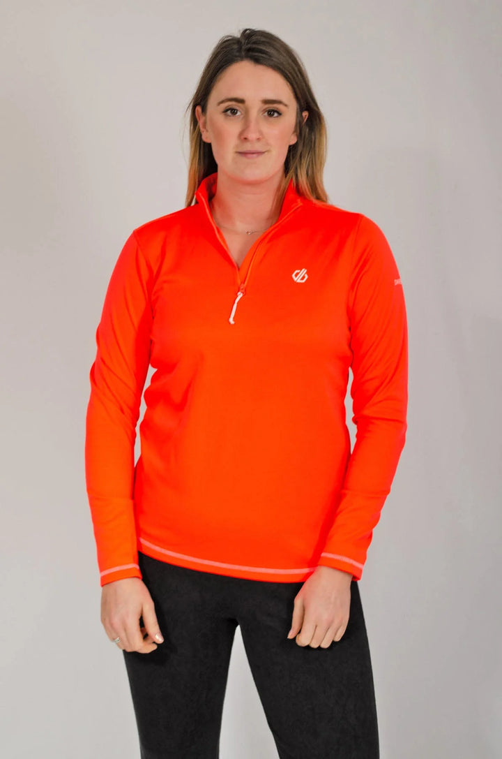 Dare2B Quarter Zip Sports Fleece Top Coral / 14