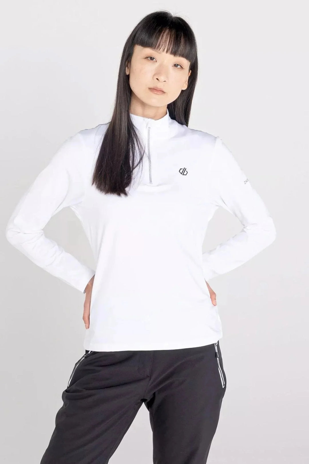 Dare2B Quarter Zip Sports Fleece Top White / 8