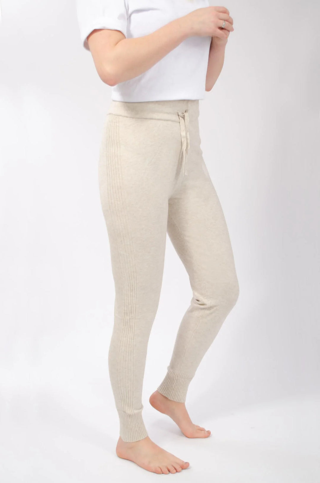 River Island Soft Touch Ribbed Jersey Joggers