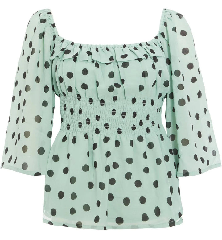 Quiz Chiffon Polka Dot Blouse