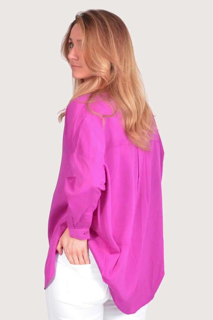 French Connection Popover Oversized Silky Shirt