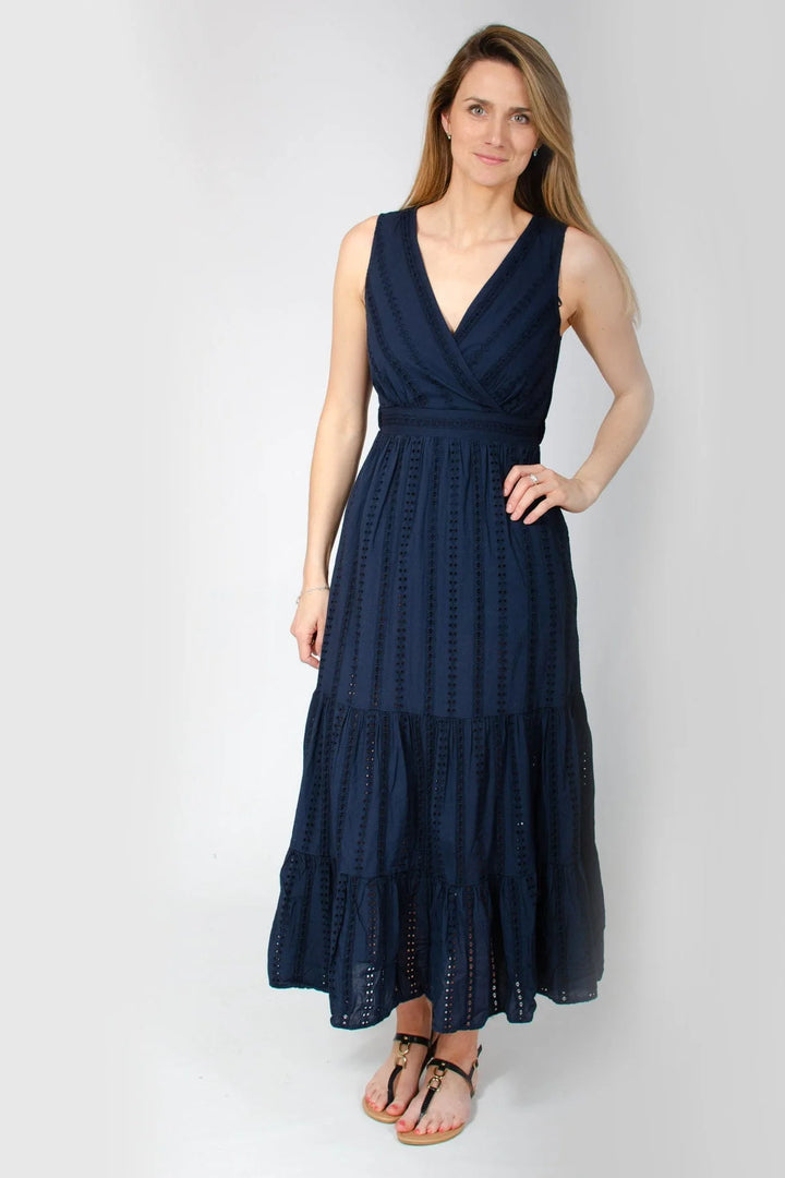 M&S Per Una Broderie Tiered Maxi Dress