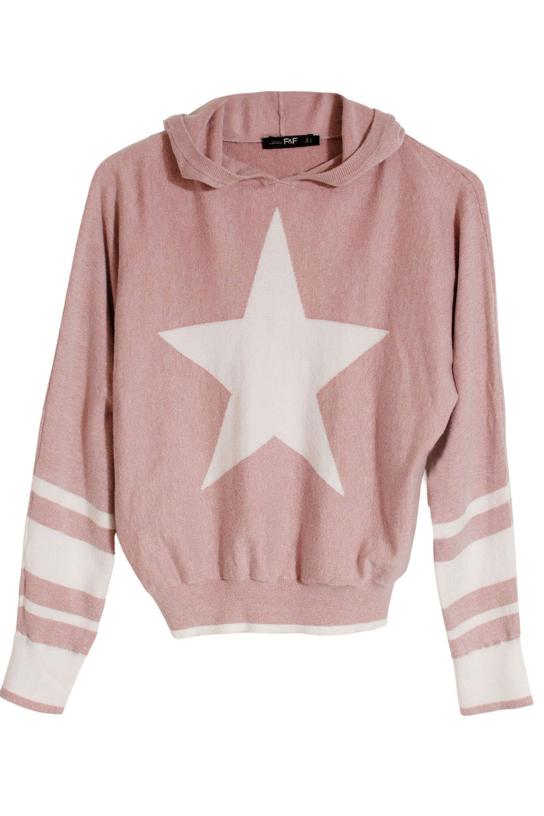 Light Fine Knit Star Hoodie